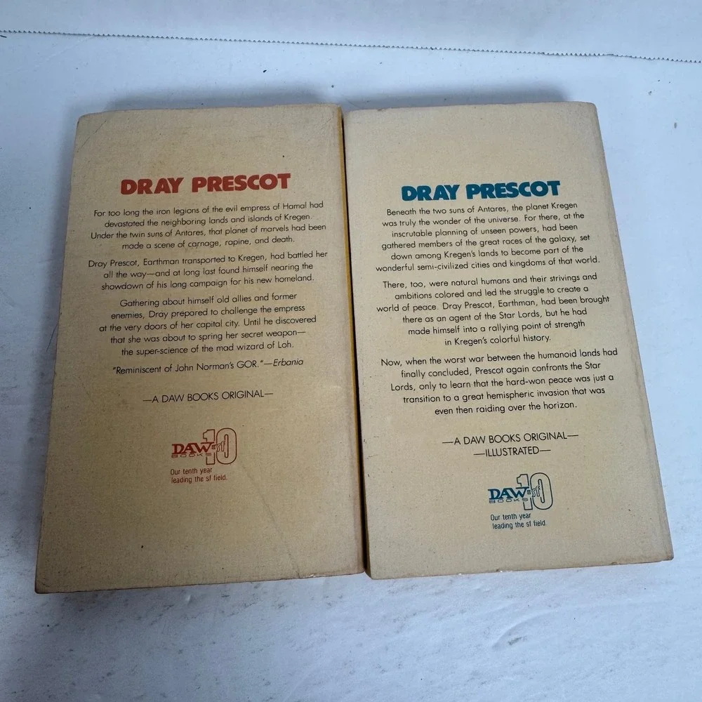 Dray Prescot 25 26 Legions Allies of‎ Antares 1981 1st Print DAW Sci-Fi Books